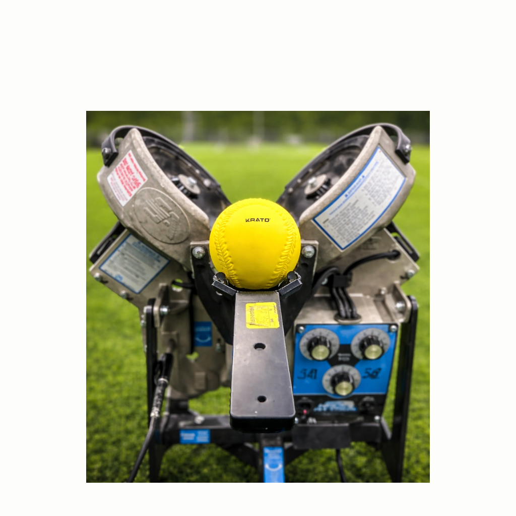 Pitching Machine Softballs -firm foam - 12"