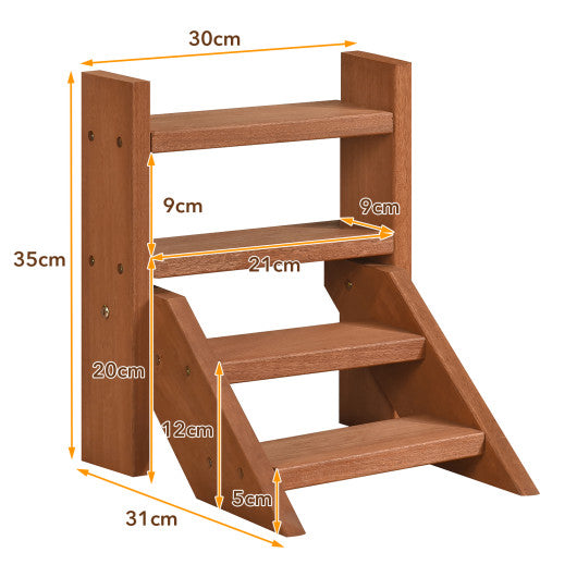 Solid Wood Plant Stand for Flowerpots and Succulents