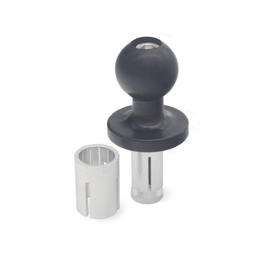 Stem mount Adapter for 1/2" & 11/16" Holes with 1" ball for Phone Mounts with Articulating mounting system by GloDea