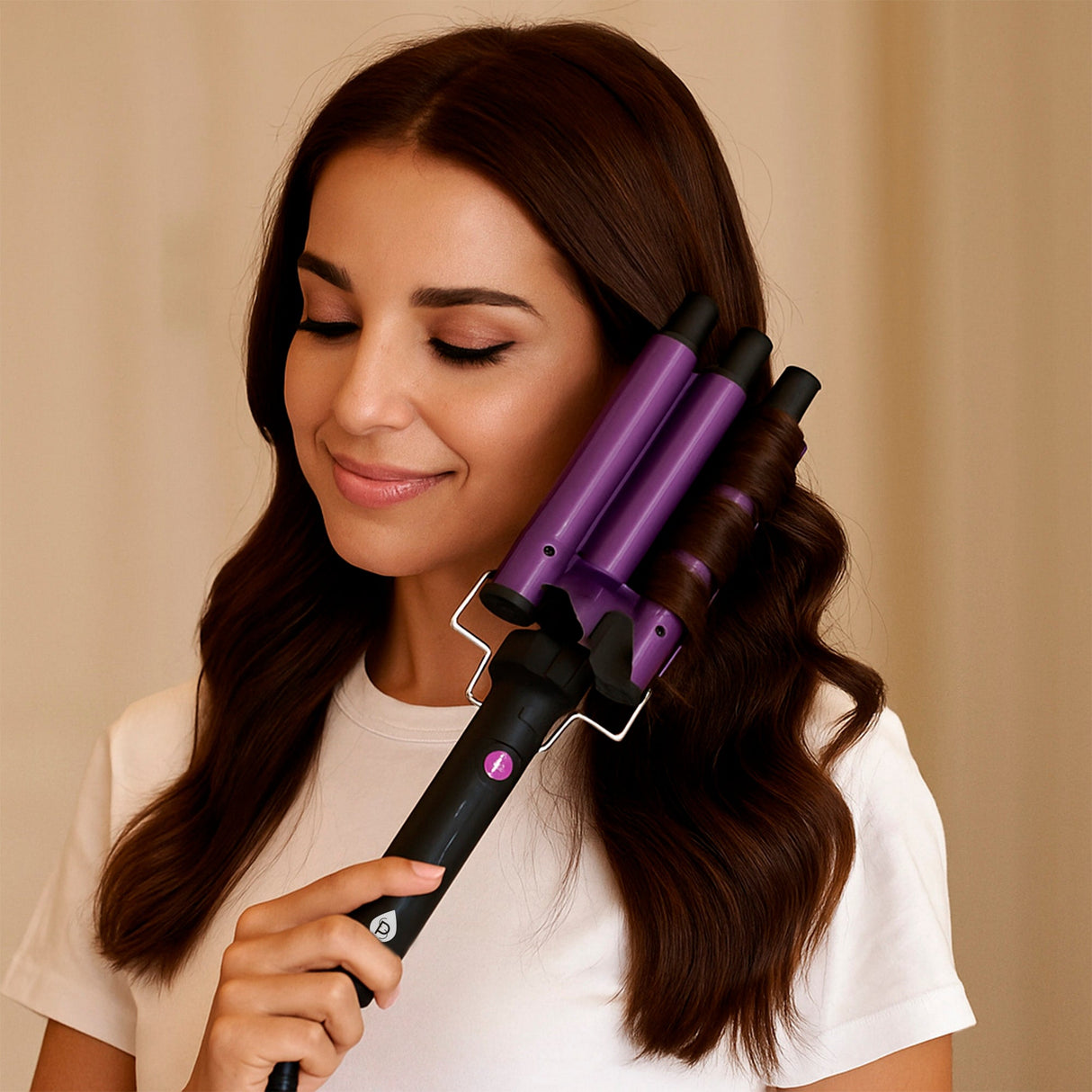Professional Hair Styling Trio: Triple Barrel Curler, One-Step Volumizer & Flat Iron Duo Pack