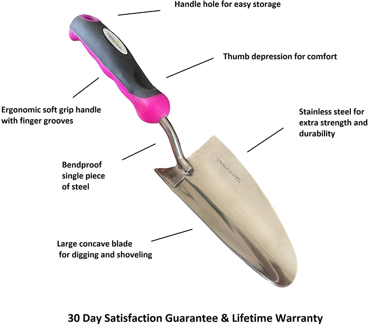 Garden Trowel (Pink) by Garden Guru