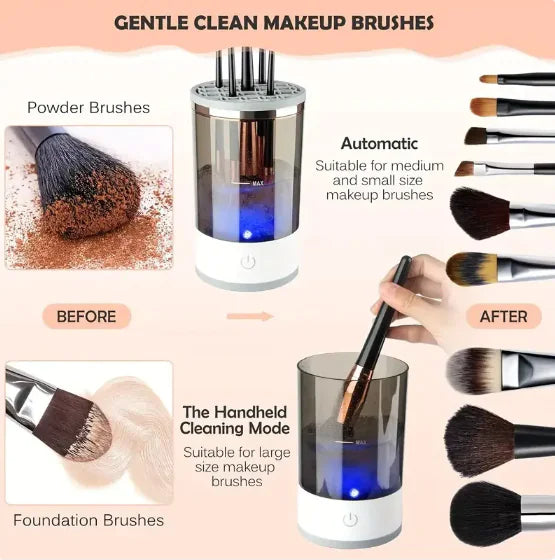 Automatic Makeup Brush Cleaner