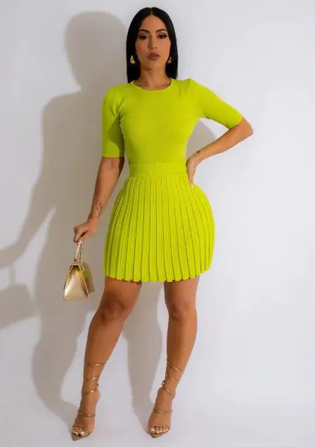 Elegant Women's Slim-fit Knitted Skirt