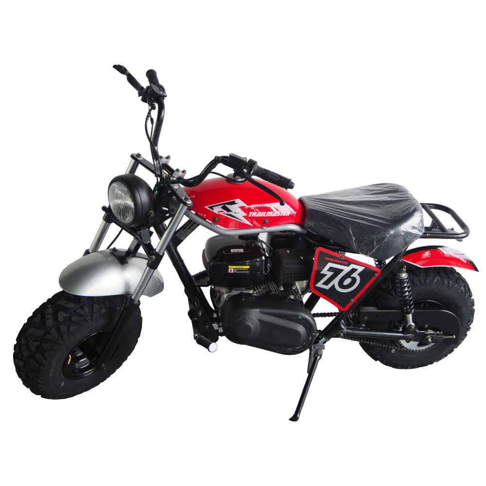 TrailMaster Hurricane 200X Mini Bike, 208cc 7.5 HP with Torque Converter, Dual Disc Brake, Front & Rear Suspension