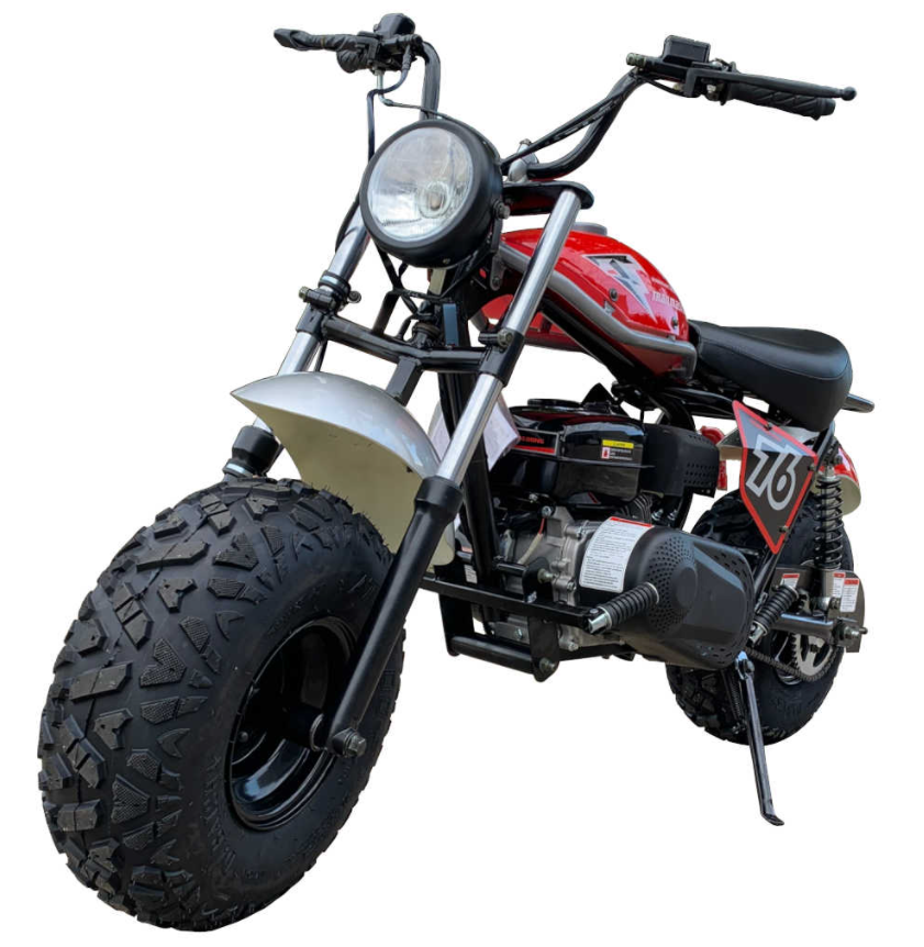 TrailMaster Hurricane 200X Mini Bike, 196cc 6.5hp with Torque Converter, Dual Disc Brake, Front & Rear Suspension
