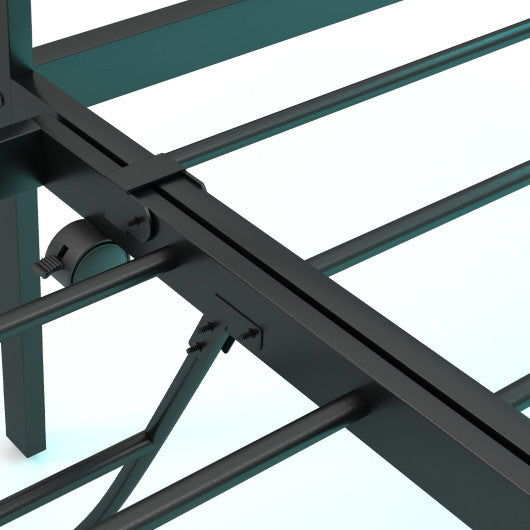 Twin Daybed with Charging Station and LED Lights-Black