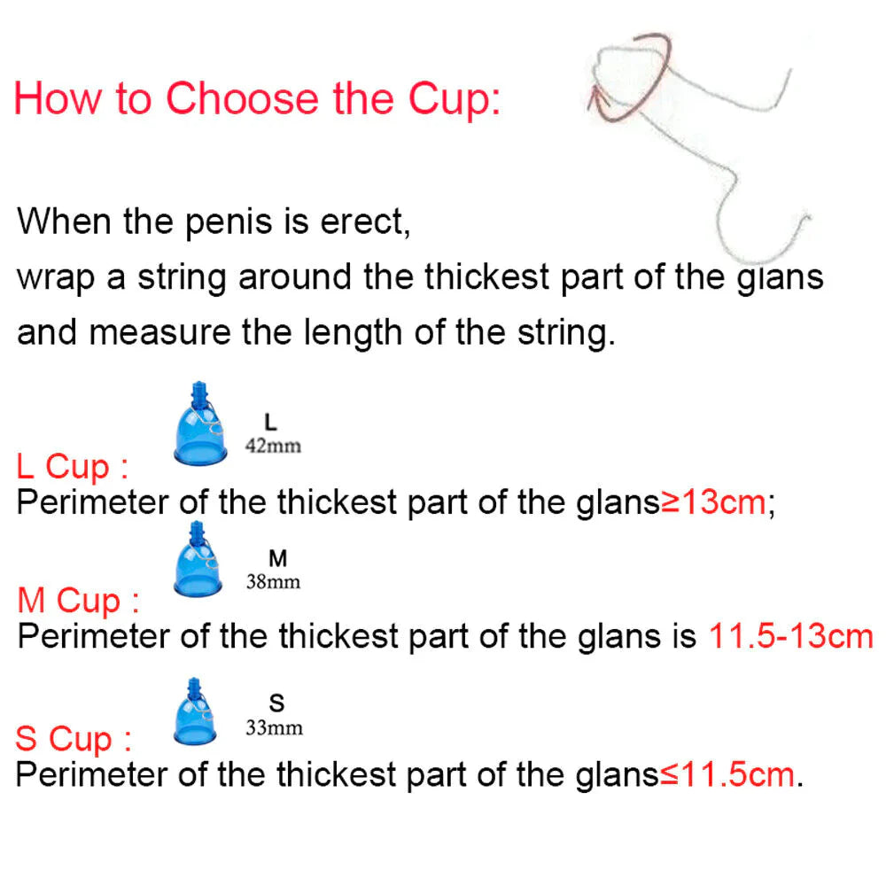 Super Penis Enlargement Extender Vacuum Stretcher Pump Hanger Bigger Enhancement