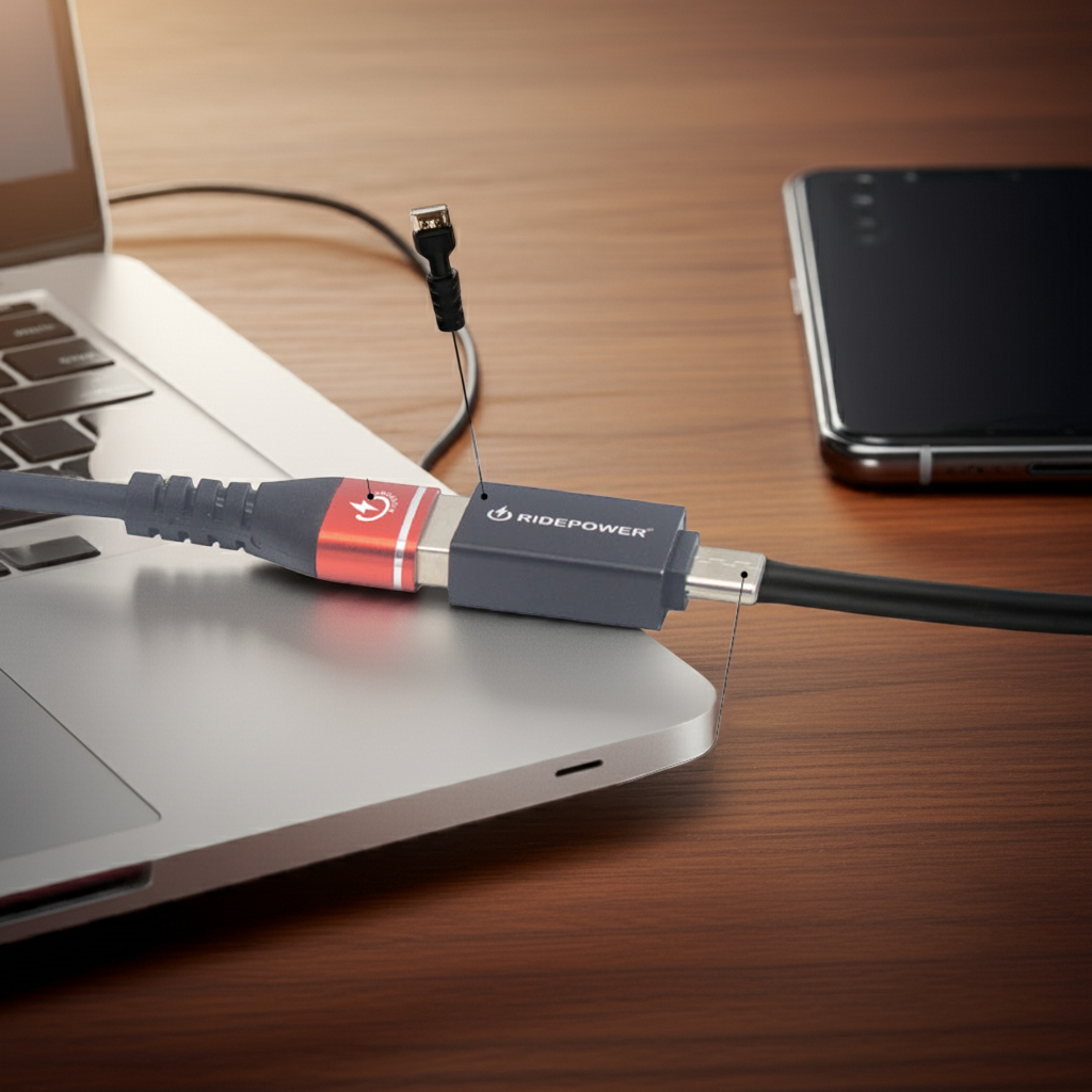 Male USB to Female USBC high performance phone cable and Port Adapter by GloDea