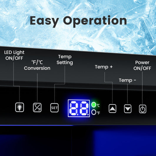 24 Inch Under Counter Dual Drawer Fridge with 37 „‰-64 „‰ Temperature Range-Silver