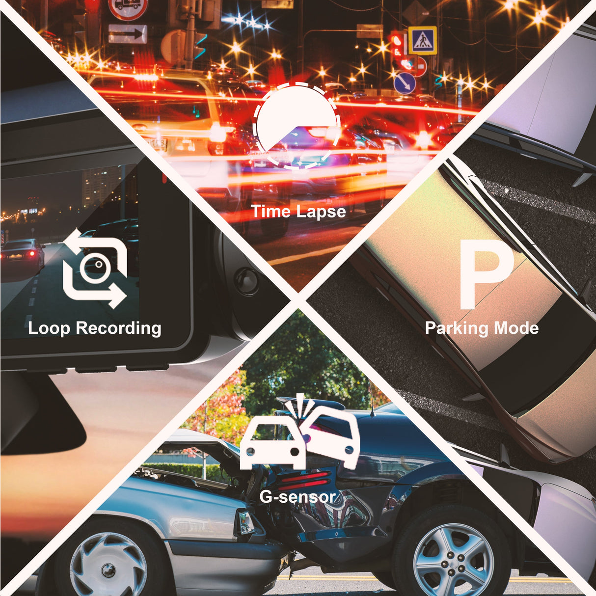 Rexing V3C Dual Camera Front and Inside Cabin Full HD 1080p Dash Cam with WiFi (Open Box)