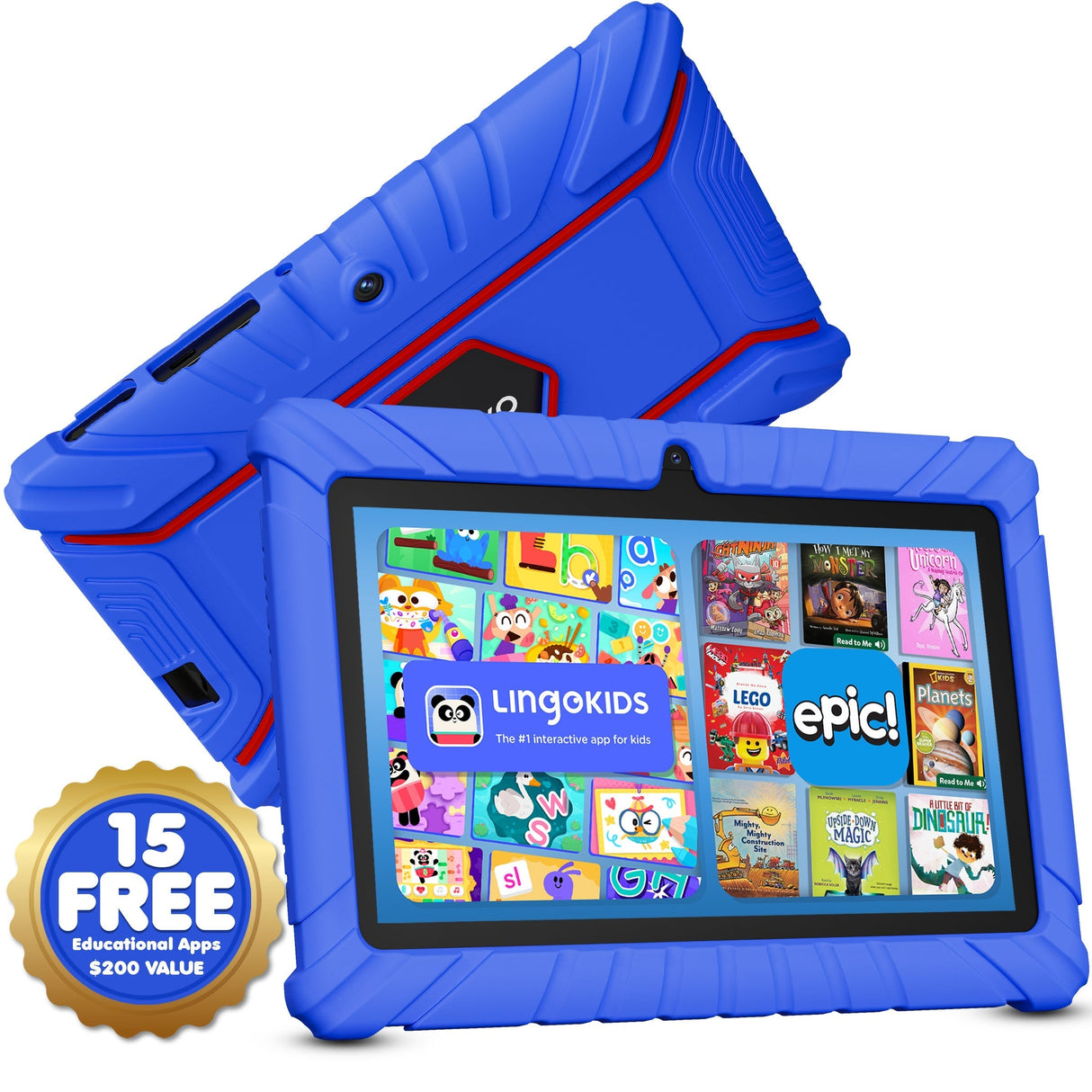 Contixo V8-2 7" Kids Tablet, Headphones, & Tablet Bag Bundle