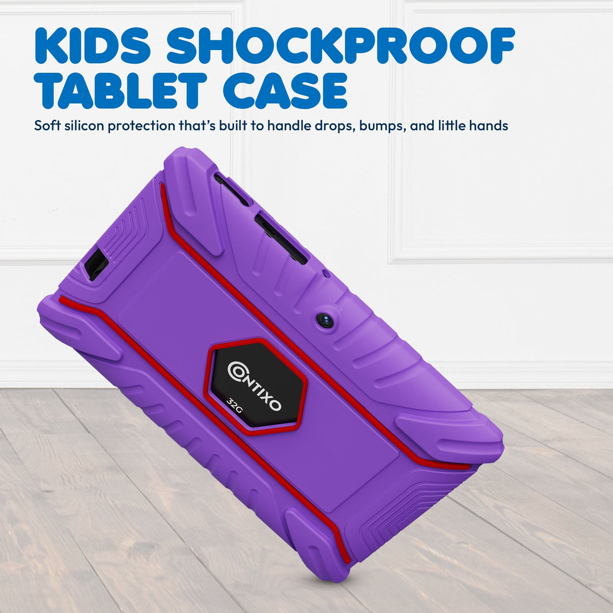 Contixo V8-2 7" Kids Tablet, Headphones, & Tablet Bag Bundle