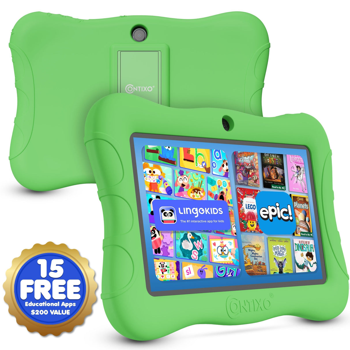 Contixo V9 Kids HD 7" Tablet - 50 Disney EBooks & Kickstand Included