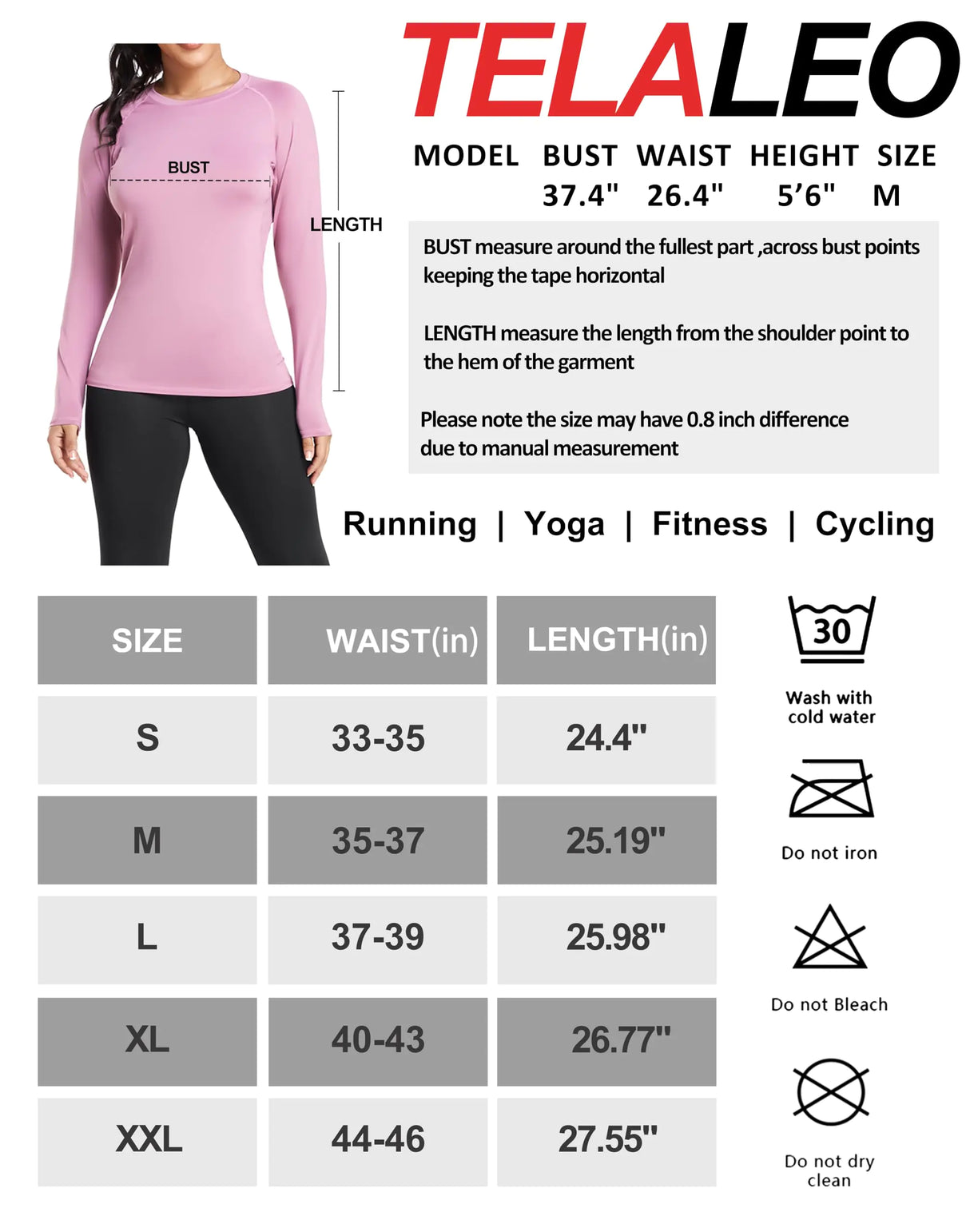 TELALEO 4 Pack Women's Compression Shirt Long Sleeve Performance Workout Baselayer Athletic Top Sports Gear Large Long Sleeve-black+grey+blue+purple