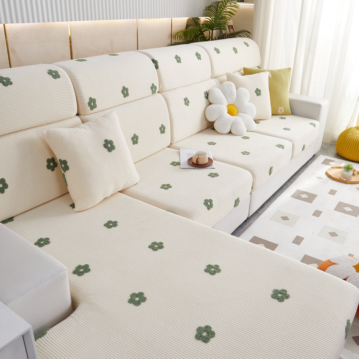 Polar Fleece Sofa Cushion Covers for Sofa 1/2/3/4 Seater, Best Seat Covers for Dogs, Pet Couch Protector