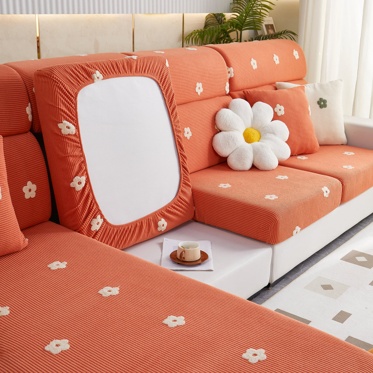 Polar Fleece Sofa Cushion Covers for Sofa 1/2/3/4 Seater, Best Seat Covers for Dogs, Pet Couch Protector