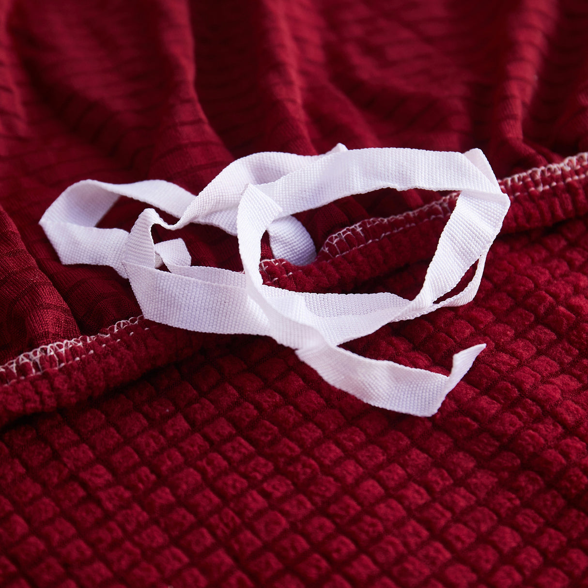 Grid Textured Stretch Sofa Cover, Soft Elastic Slipcover for Couch Protection