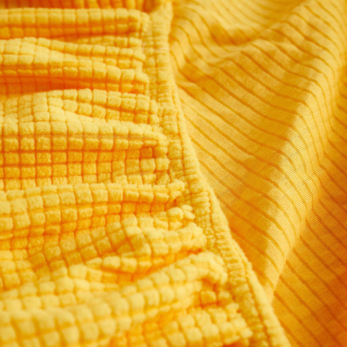 Grid Textured Stretch Sofa Cover, Soft Elastic Slipcover for Couch Protection