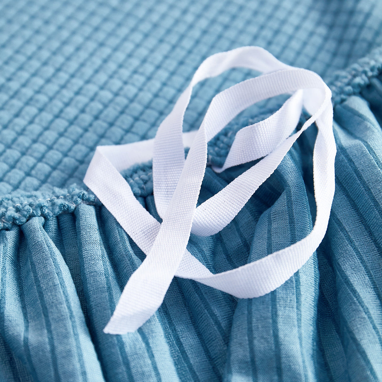 Grid Textured Stretch Sofa Cover, Soft Elastic Slipcover for Couch Protection