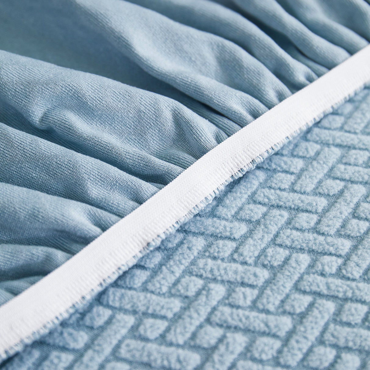 Tailored Sofa Cushion Covers Stretch Couch Seat Covers with Skirt for Sectional Sofas