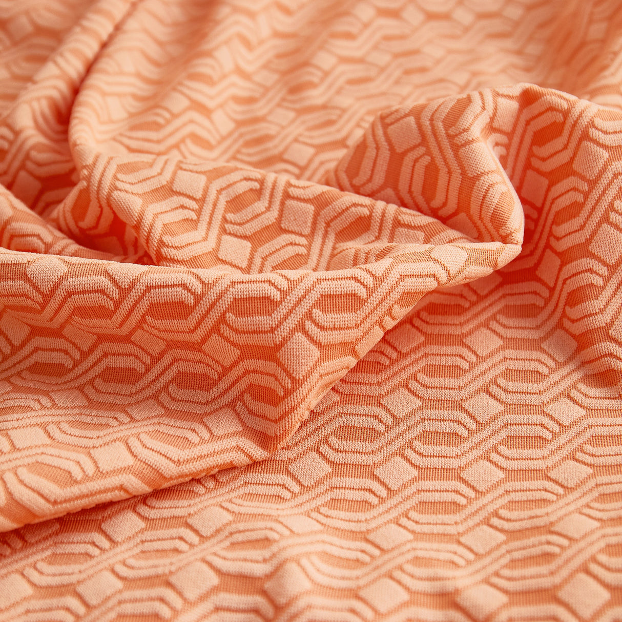 Growth Rings Jacquard Fleece Fabric Stretch Cushion Cover, Non-Slip Furniture Protector for Kids, Couch Cushion Covers