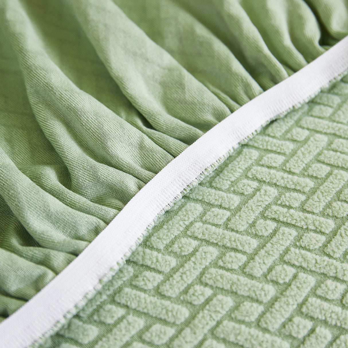 Tailored Sofa Cushion Covers Stretch Couch Seat Covers with Skirt for Sectional Sofas