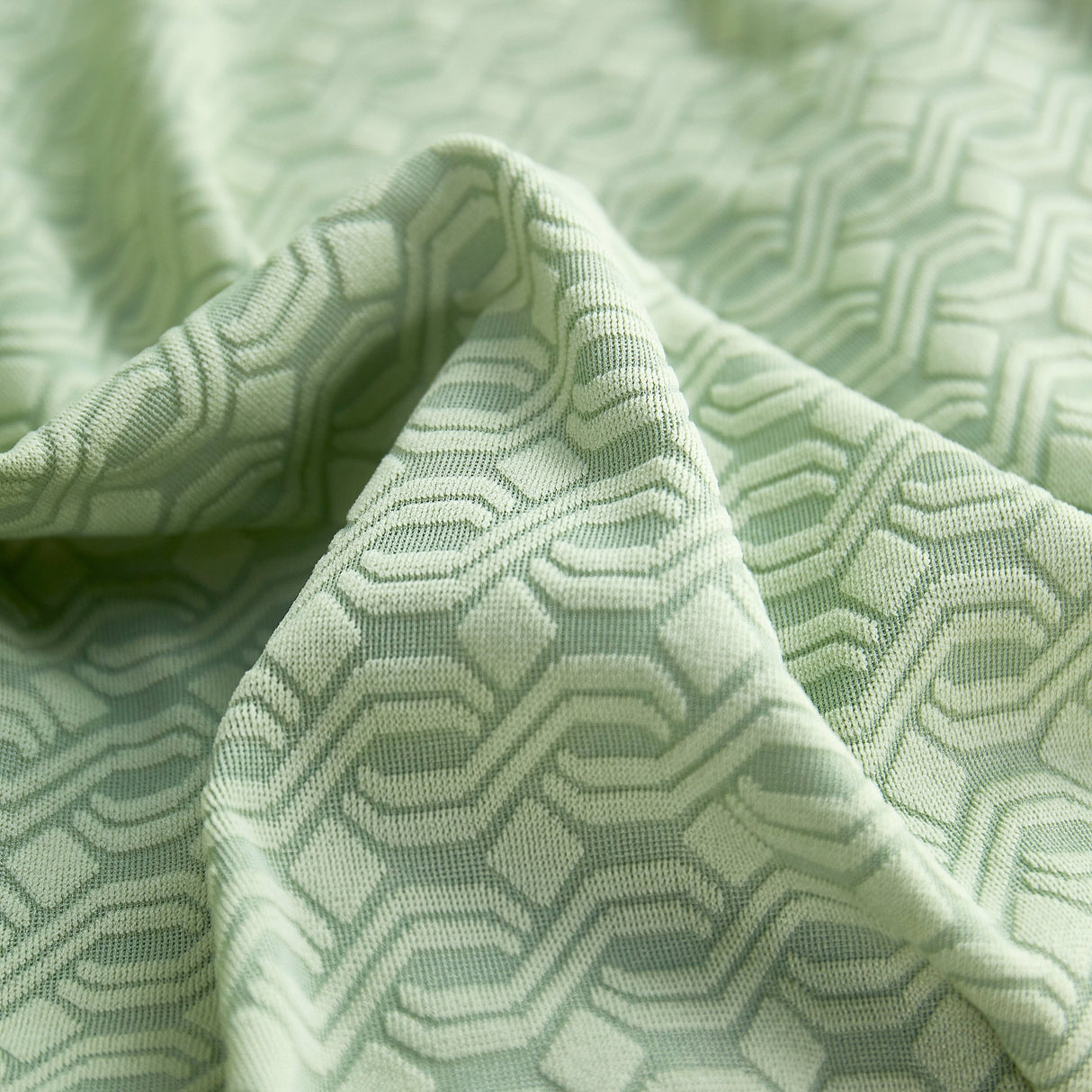 Growth Rings Jacquard Fleece Fabric Stretch Cushion Cover, Non-Slip Furniture Protector for Kids, Couch Cushion Covers