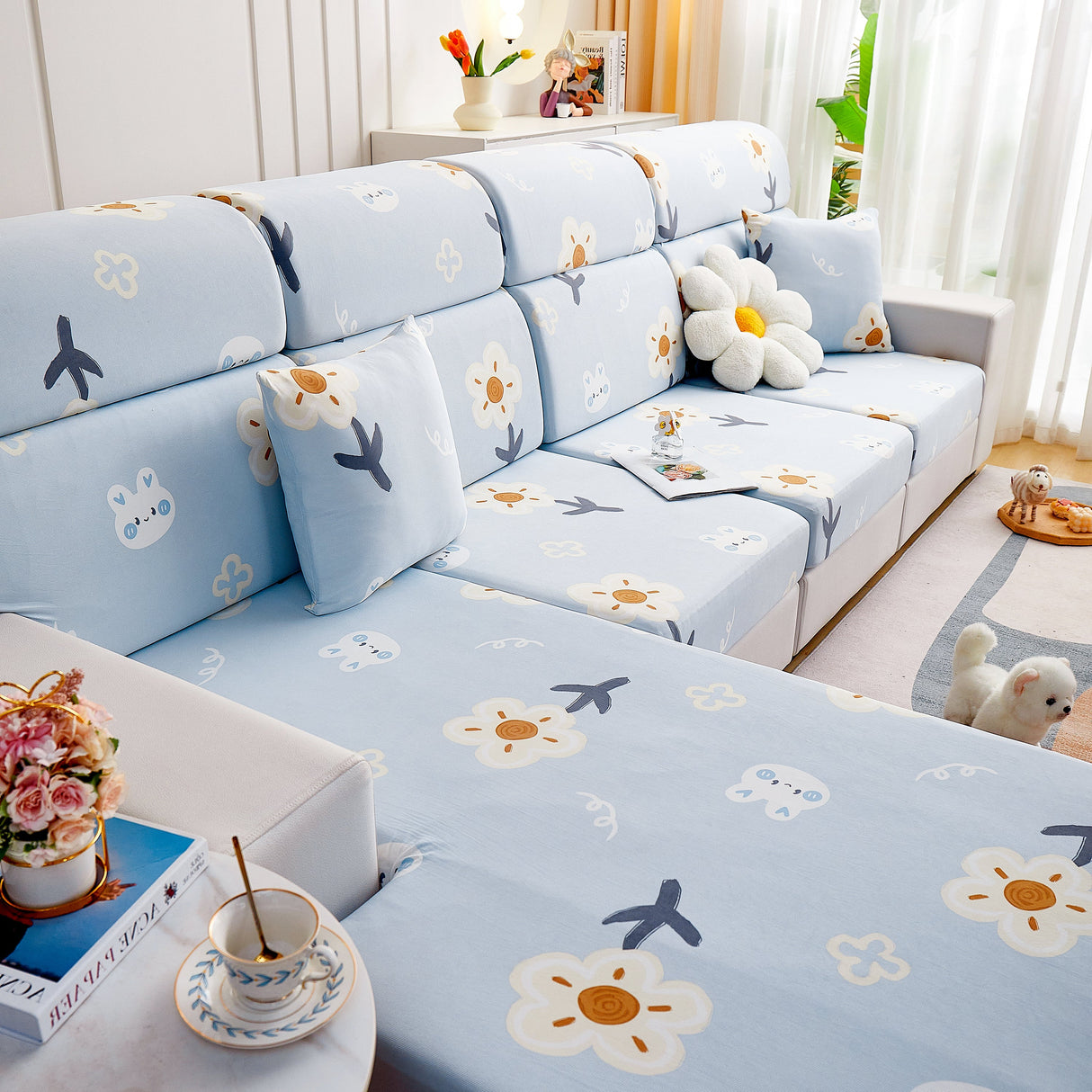 Cooling Stretch and Cover Slipcovers, Printed Furniture Covers, Replacement Covers for Cushions