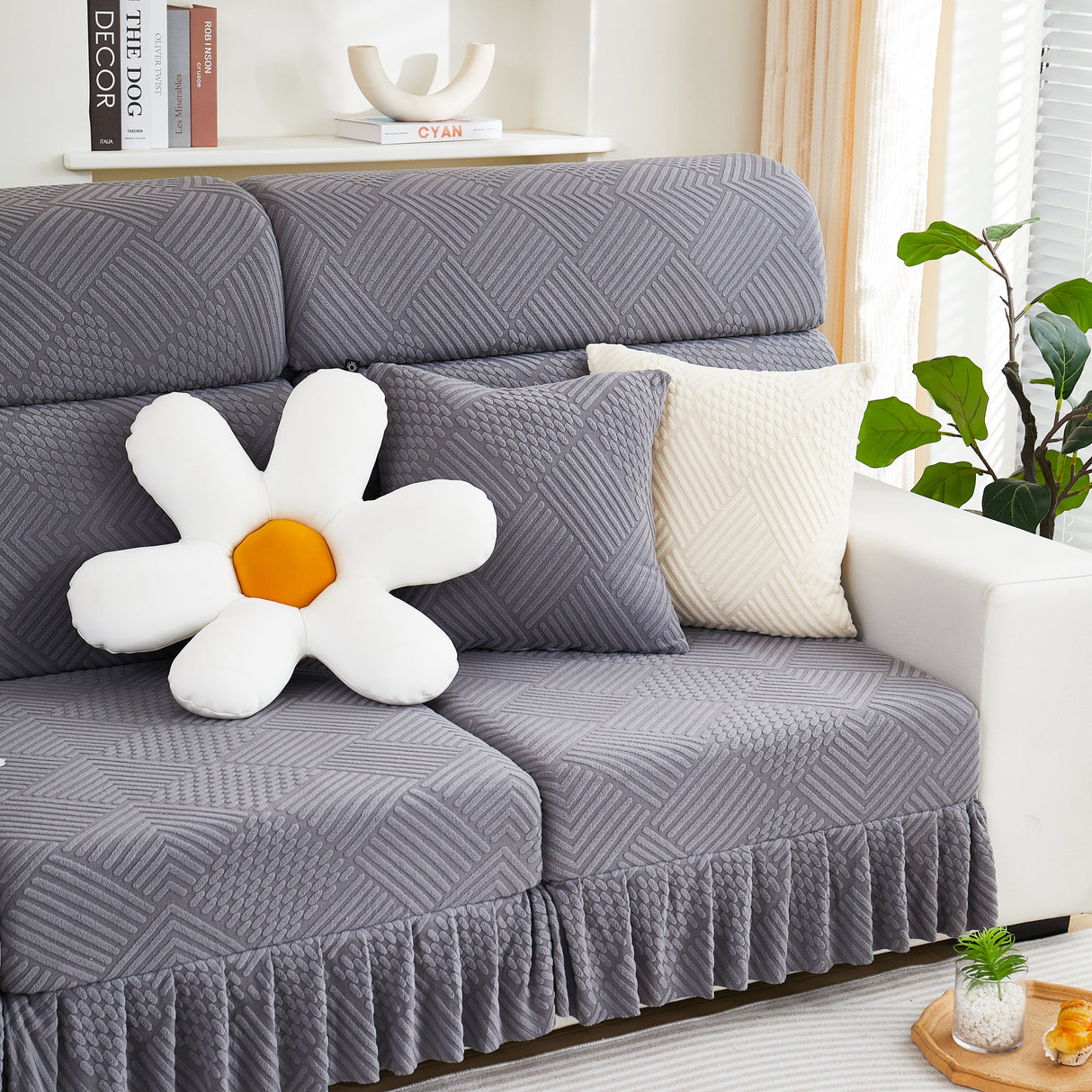 Stretch Sofa Covers for Couch Seats and Cushions, Suitable for 1/2/3/4/L Seater Sofas and Couches