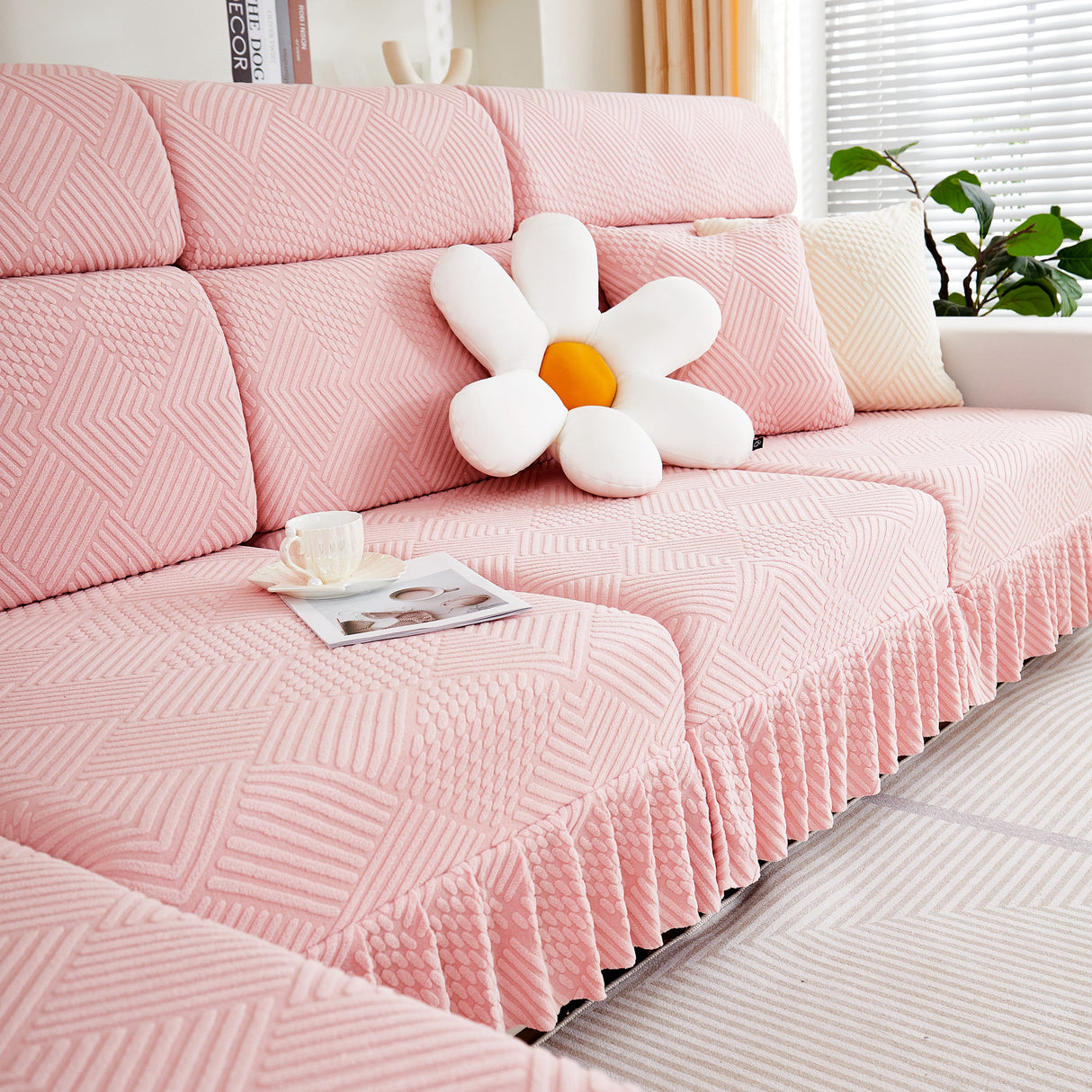 Stretch Sofa Covers for Couch Seats and Cushions, Suitable for 1/2/3/4/L Seater Sofas and Couches