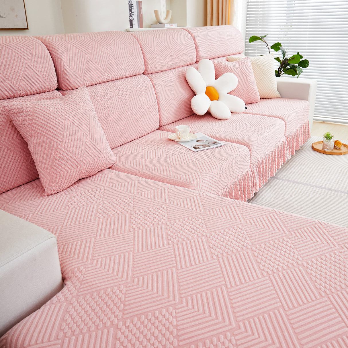 Stretch Sofa Covers for Couch Seats and Cushions, Suitable for 1/2/3/4/L Seater Sofas and Couches