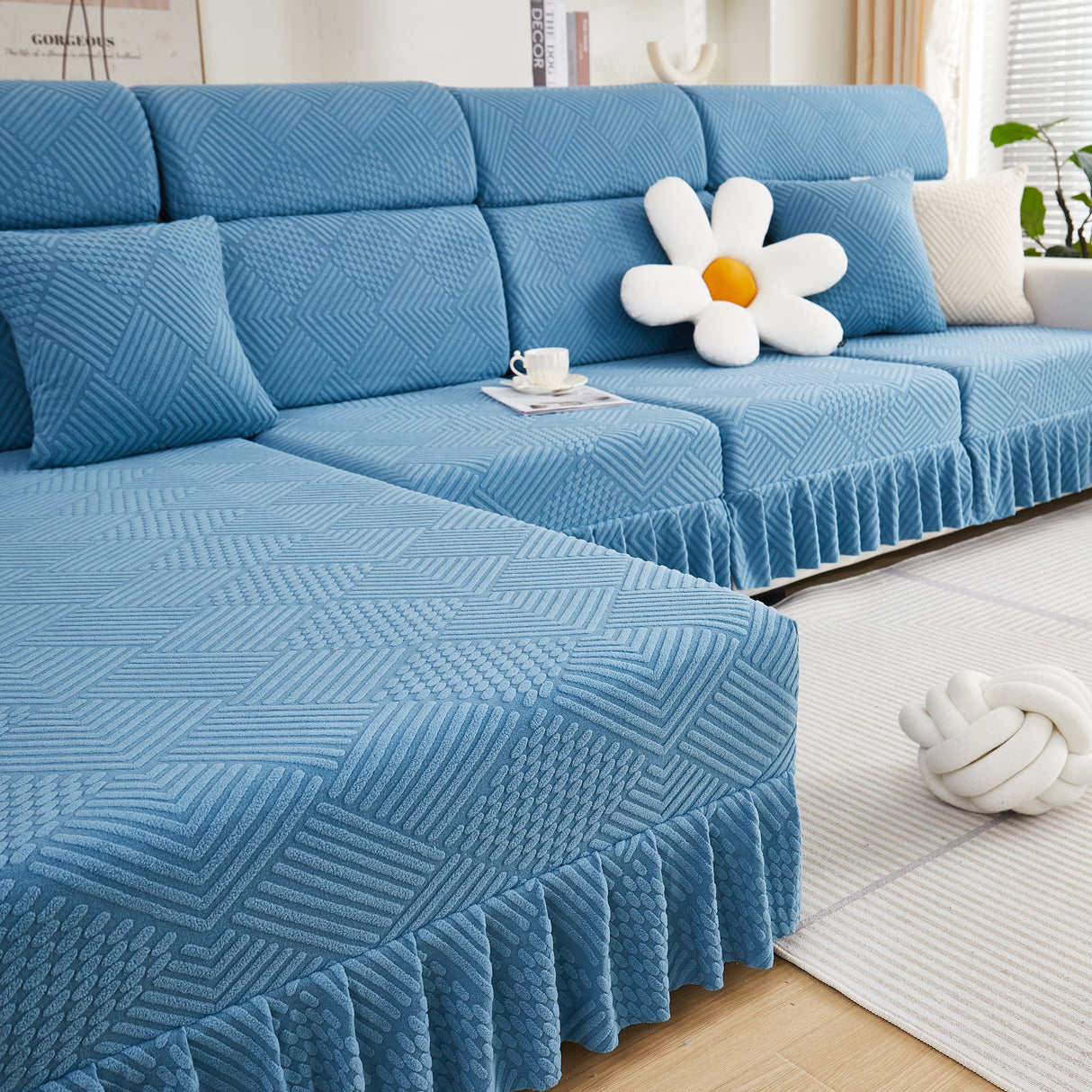 Stretch Sofa Covers for Couch Seats and Cushions, Suitable for 1/2/3/4/L Seater Sofas and Couches