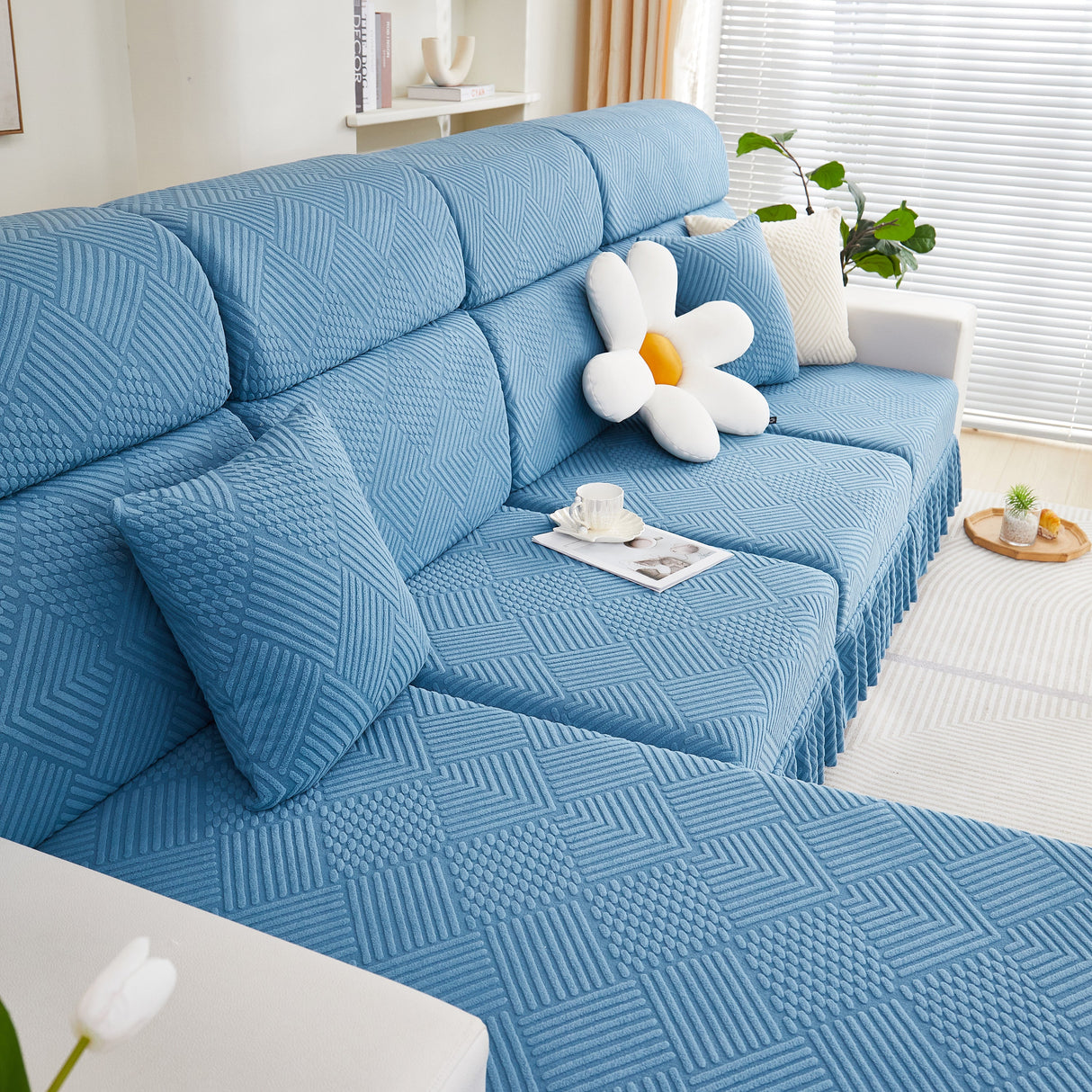 Stretch Sofa Covers for Couch Seats and Cushions, Suitable for 1/2/3/4/L Seater Sofas and Couches