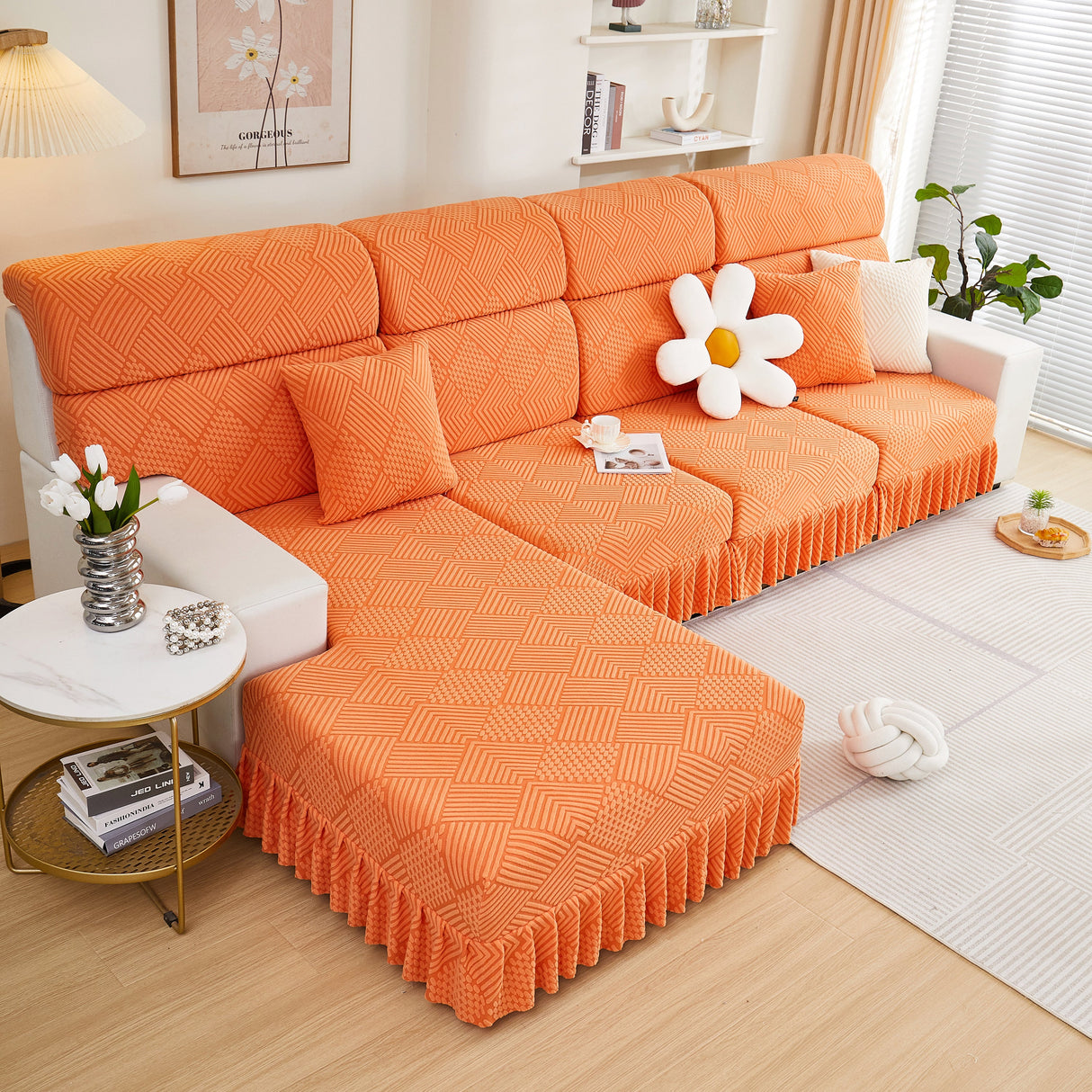 Stretch Sofa Covers for Couch Seats and Cushions, Suitable for 1/2/3/4/L Seater Sofas and Couches