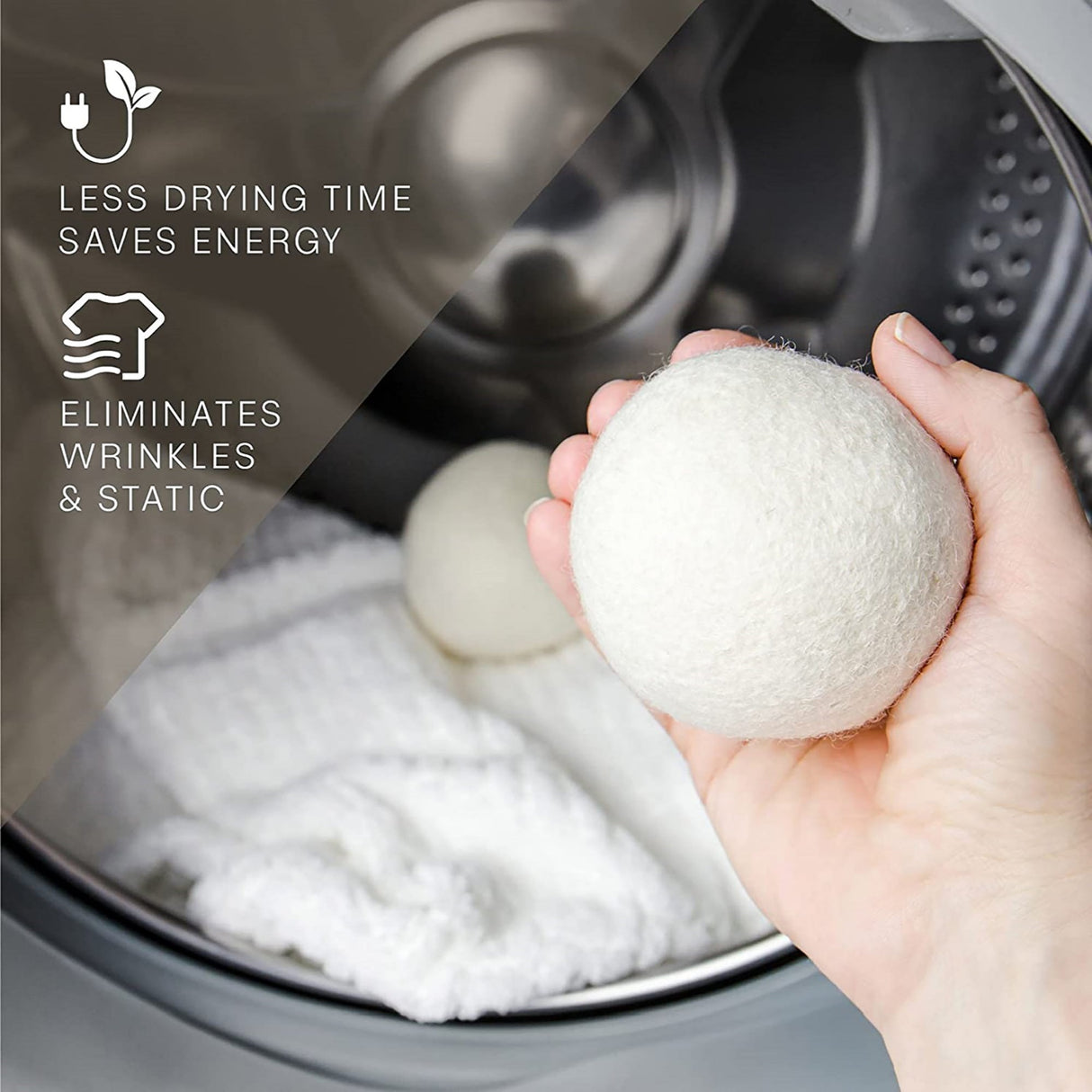 Pursonic 100% Pure New Zealand Wool Dryer Balls - Family Bundle (36 Pack)