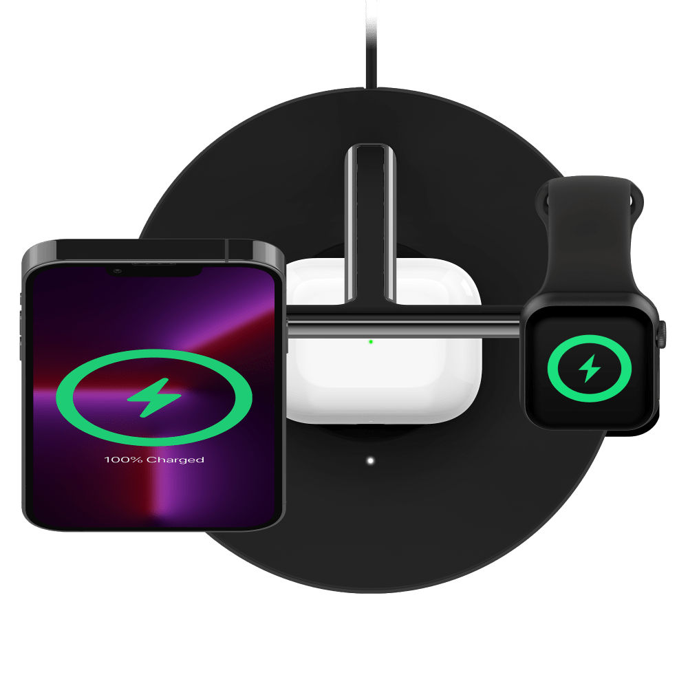 Belkin Boost Charge Pro 3 in 1 MagSafe Wireless Charging Stand 15W by Belkin