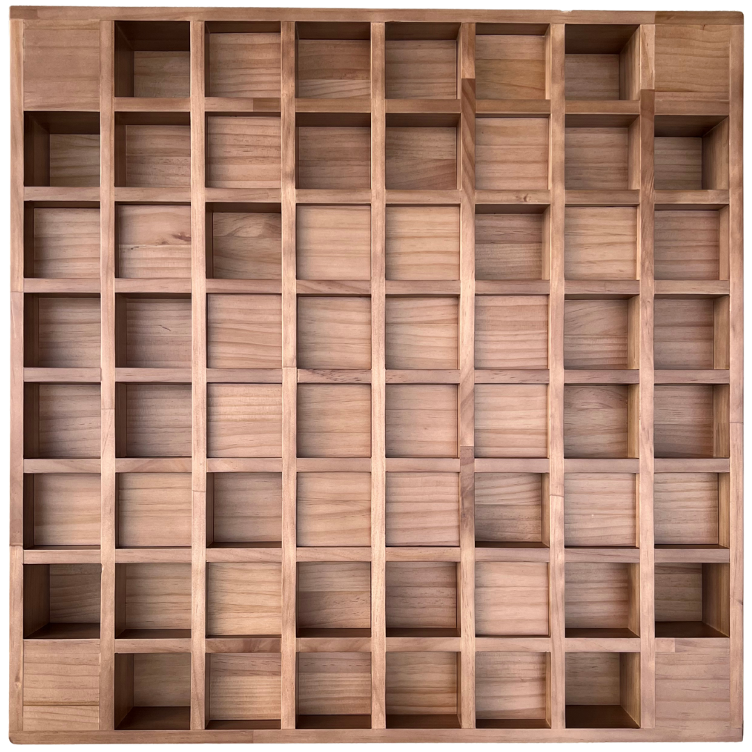 Pine Wood Acoustic Diffuser - Wooden Acoustic Diffusion Panel For Sound Scattering