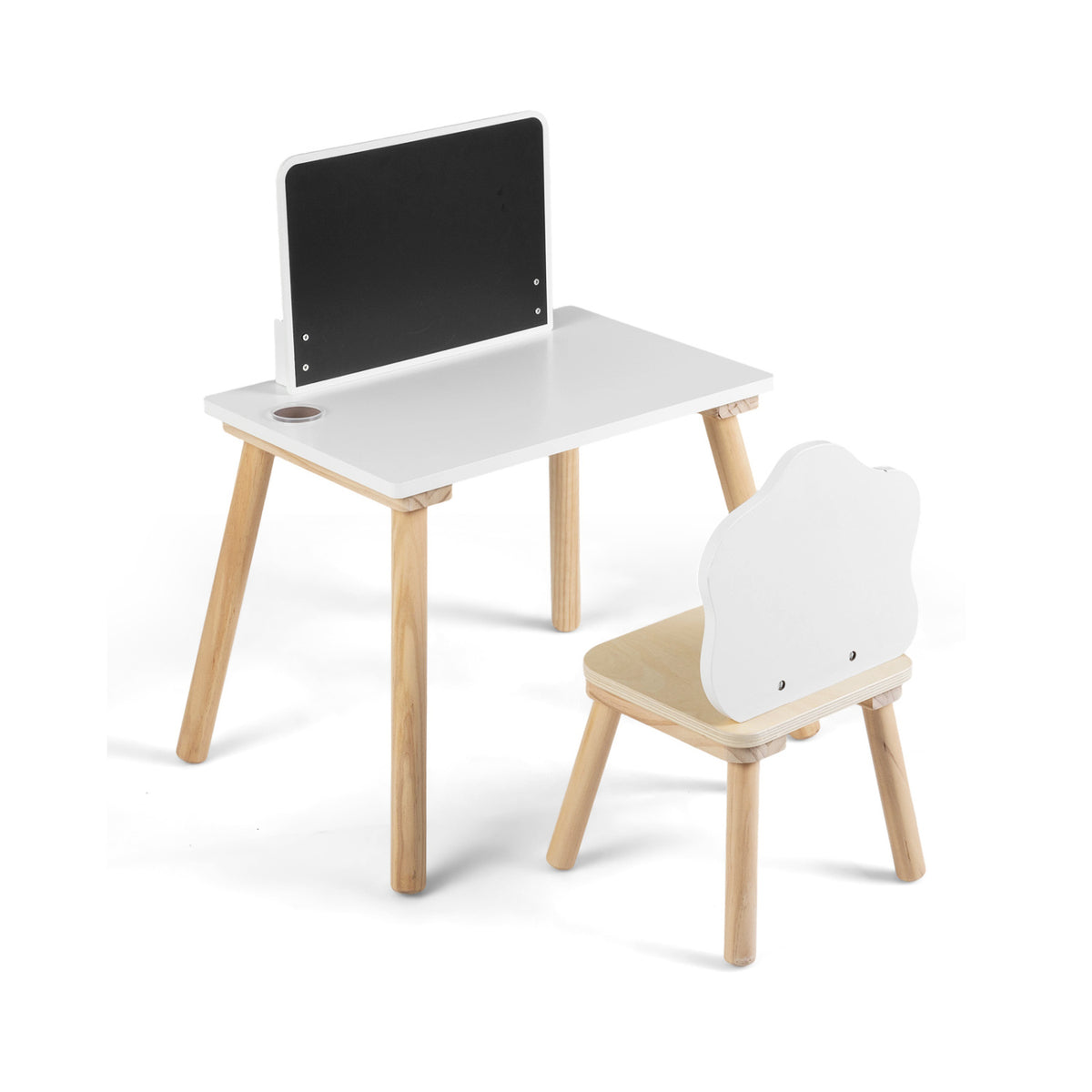 Weaning Table and Chair Set with Chalkboard