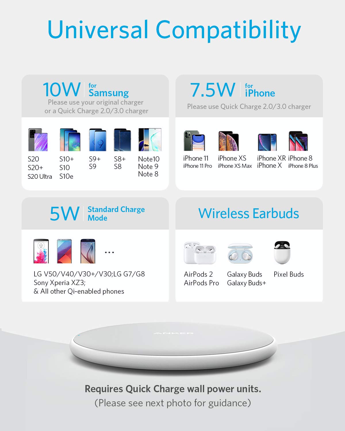 Anker <b>313</b> Wireless Charger (Pad)