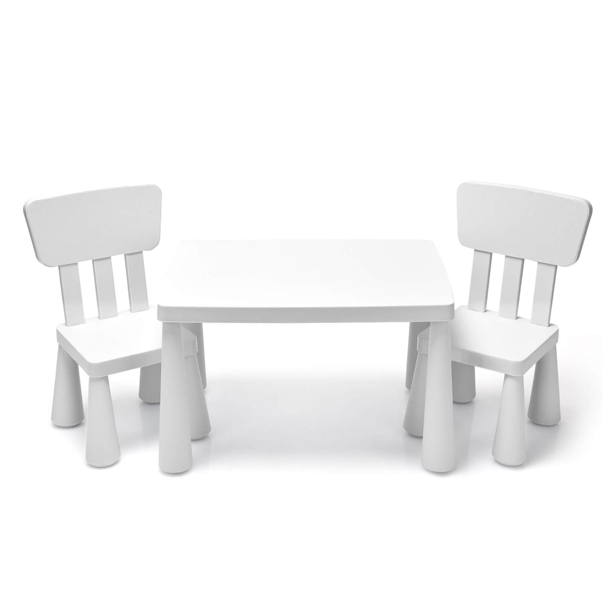 3 Pieces Toddler Multi Activity Play Dining Study Kids Table and Chair Set-Blue