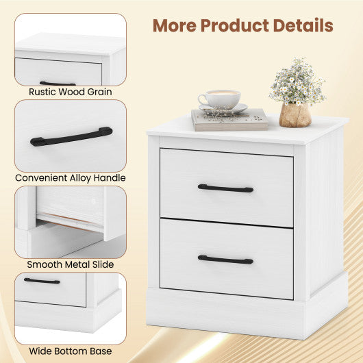 Bathroom Floor Storage Cabinet with 2 Doors and Adjustable Shelves-Black