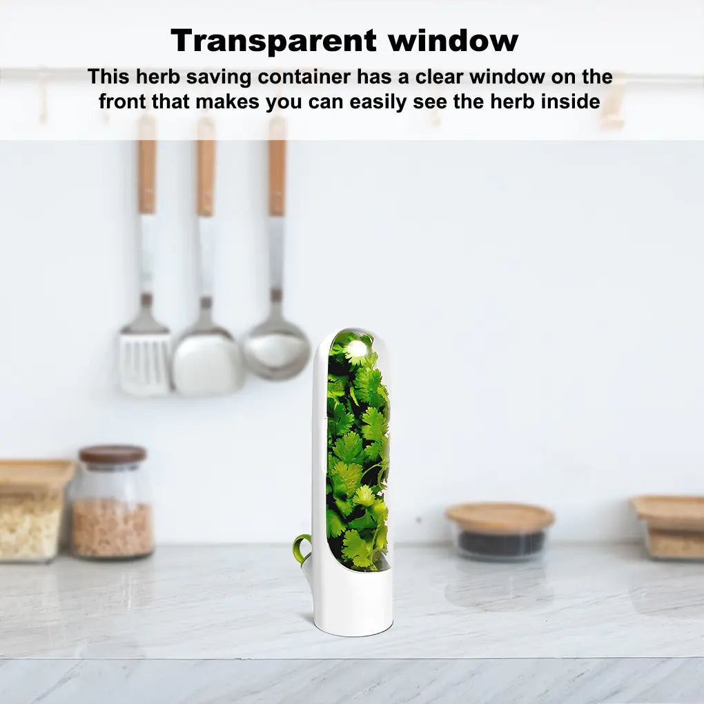 Portable Kitchen Storage Container for Herbs and Vegetables