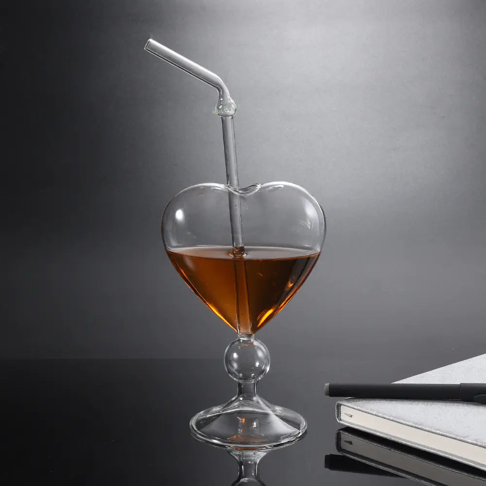Heart-Shaped Cocktail Glass - Creative Japanese Design