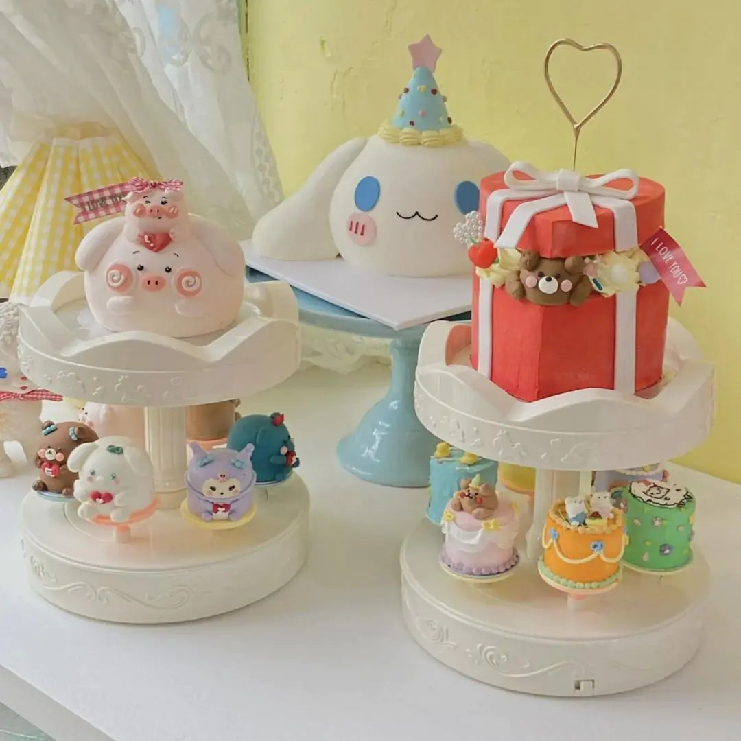 Automatic Rotating Carousel Cake Stand Machine