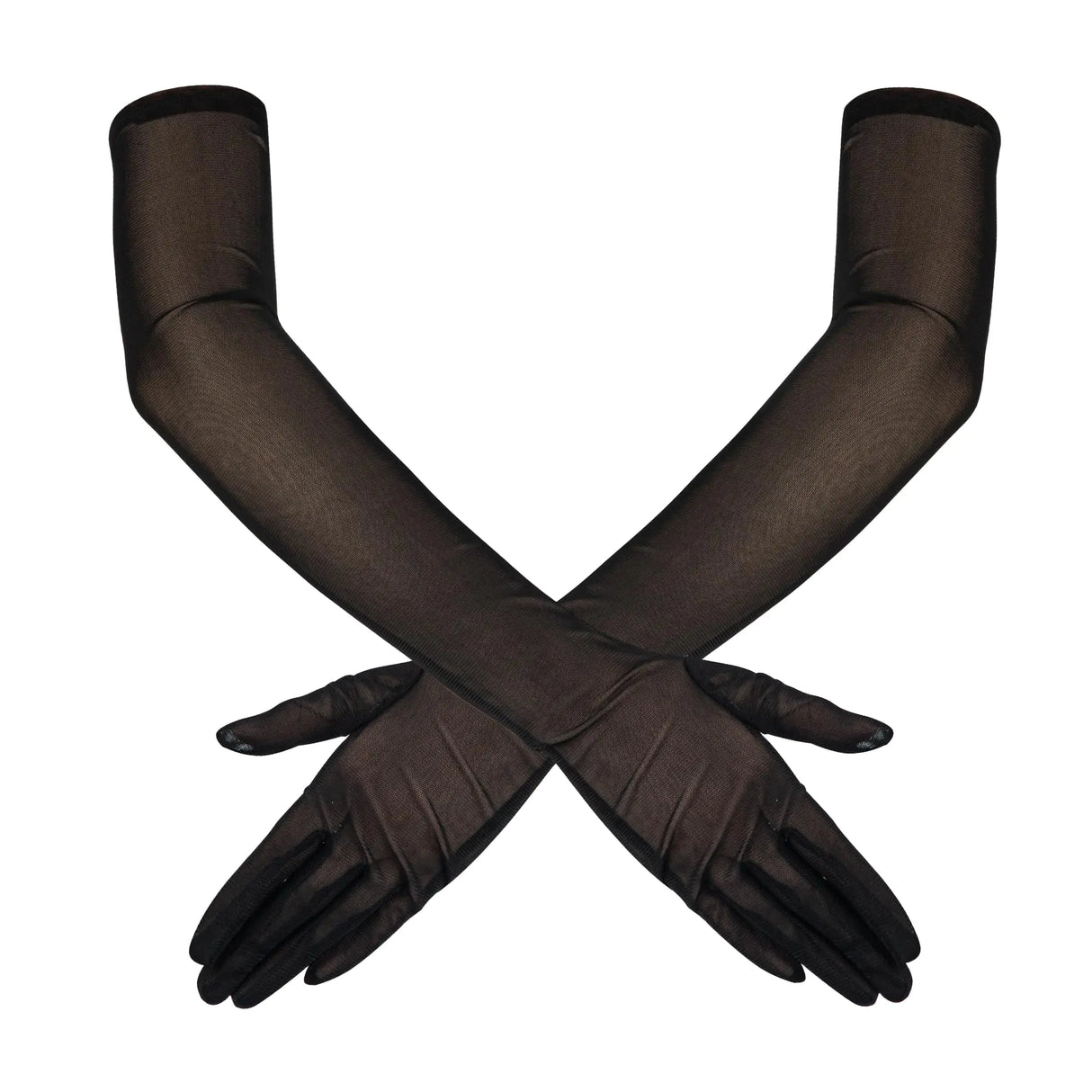 Lace Gloves Black Tulle Gloves Long Elbow Sheer Stretchy Gloves Elegant Bridal Gloves Formal Dance Lace Gloves for Women Dress Costume Accessories Halloween Wedding Opera Tea Party Cosplay Dinner Prom