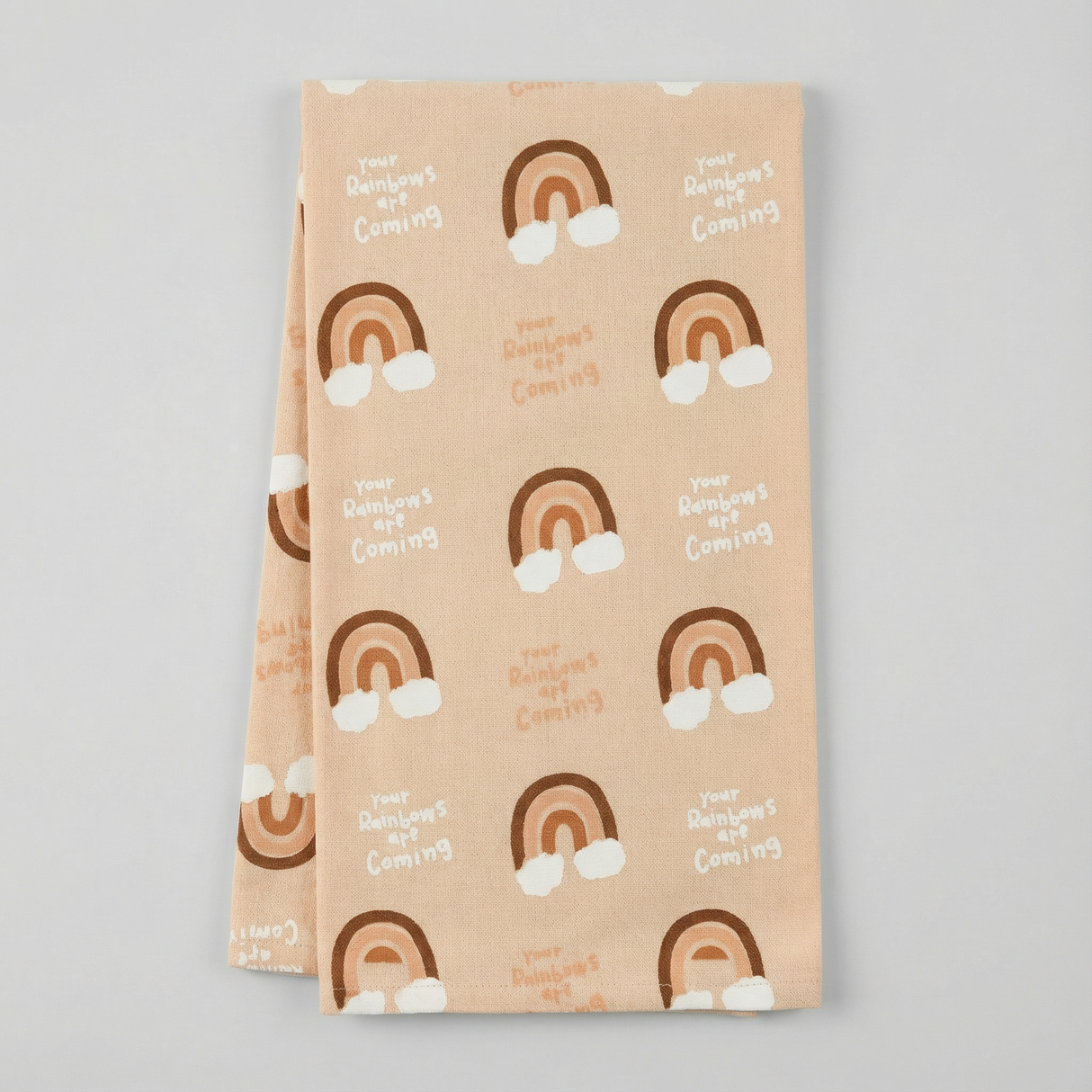 Your Rainbows Are Coming Dish Cloth Towel | Sympathy, Housewarming, or Graduation Gift