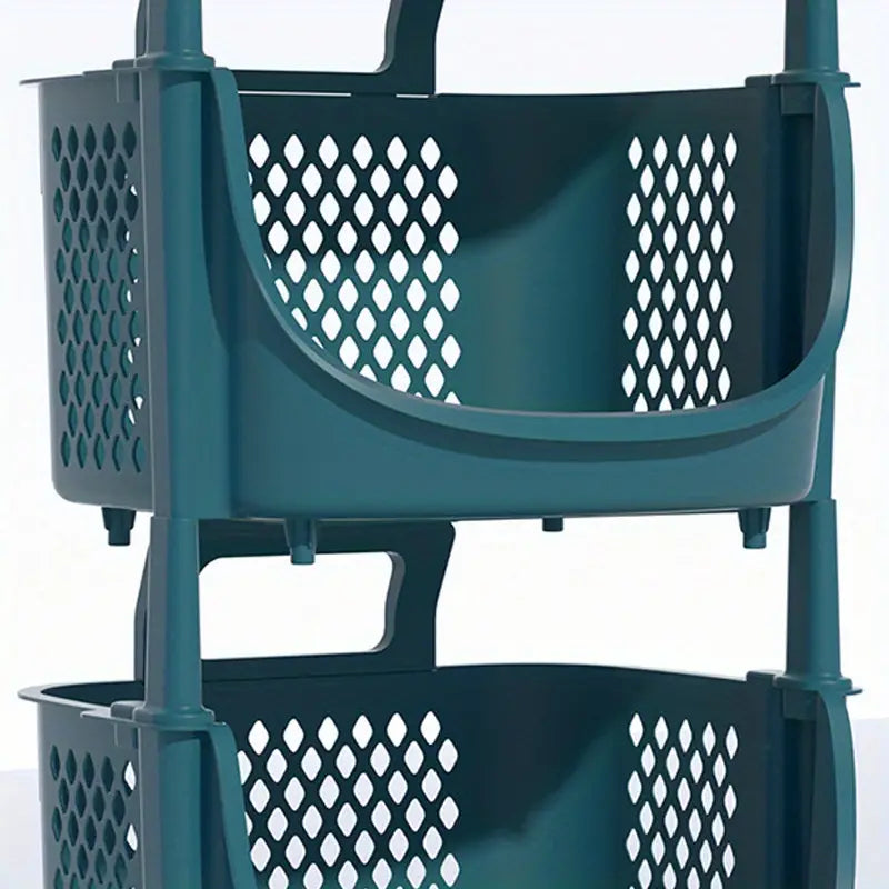 Mobile Storage Cart for Kitchen, Living Room, Bathroom