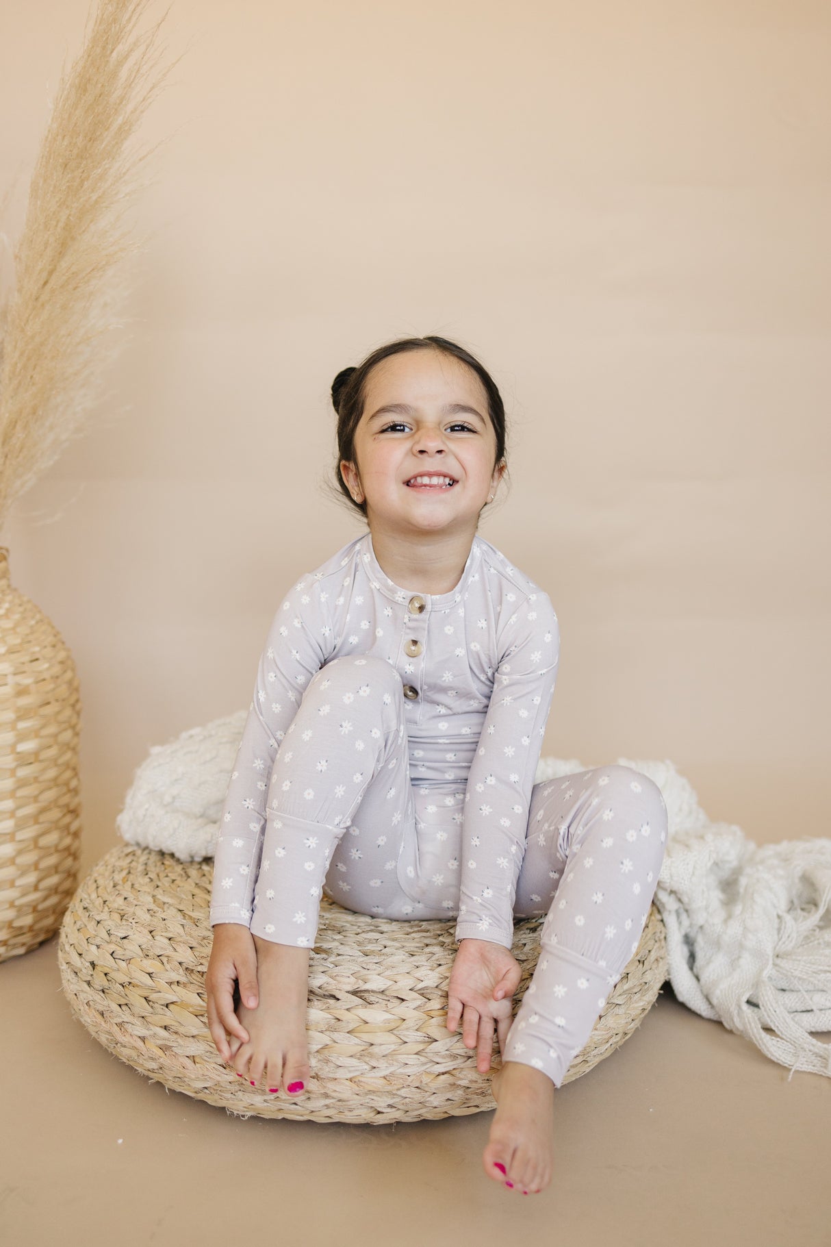Oopsie Daisy 2pc Henley Bamboo Pajamas - Sizes Newborn & Up!