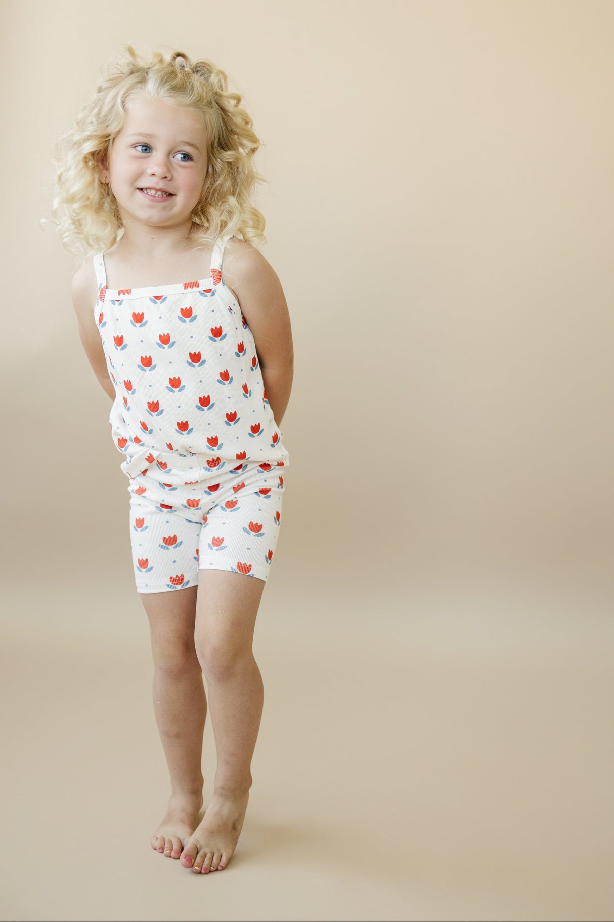 Red White & Blue Tulip Ribbed Bamboo 2pc Tank Set *Sizes 4T-6 left