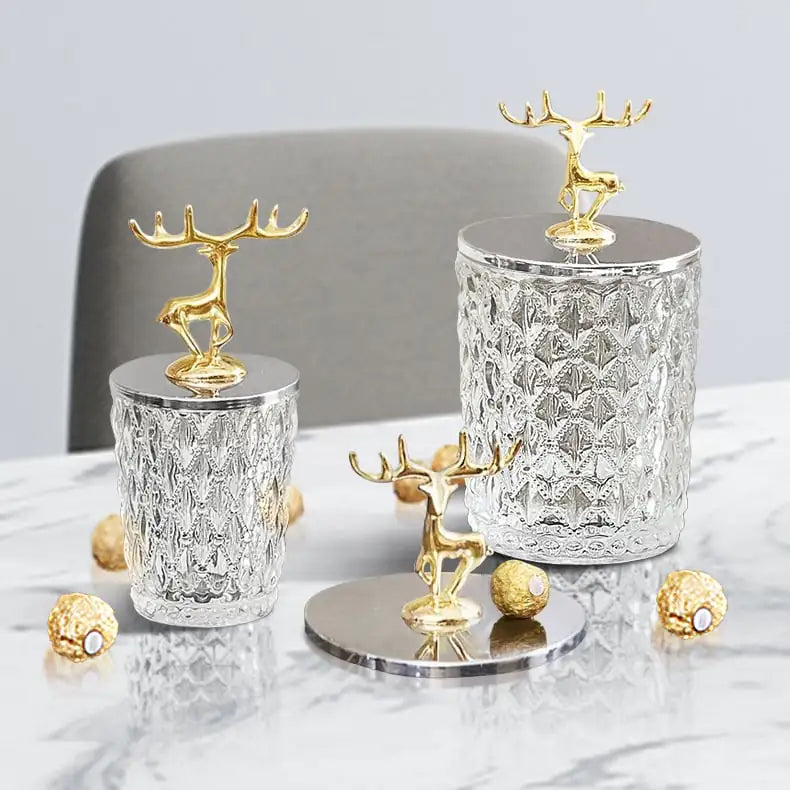 Retro Glass Storage Jars for Food and Kitchen Decor